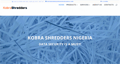 Desktop Screenshot of kobrashreddersnigeria.com