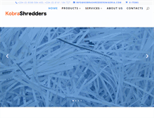 Tablet Screenshot of kobrashreddersnigeria.com